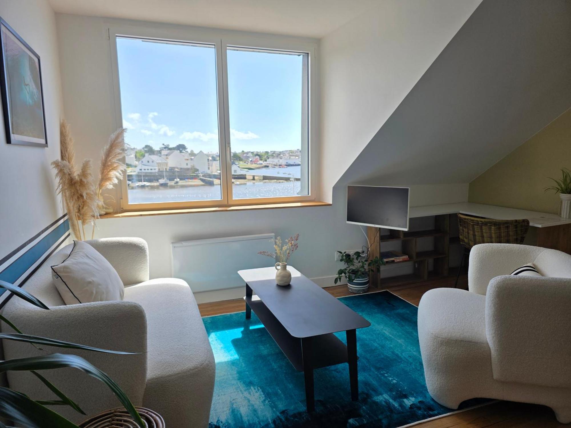 Anatoline Audierne Appart'Hotel Vue Mer - Sea & Harbor Stay Rom bilde